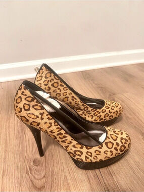Leopard Print Platform Heels
